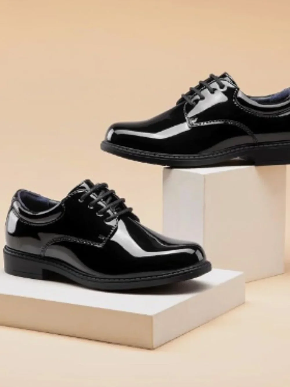 Bruno Marc Boy's Oxfords Dress Shoes - Black Patent - Size 10 toddler